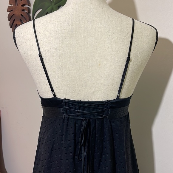 BCBGMaxAzria Sexy Little Black Silk Dress Sz. 4 - Picture 6 of 13